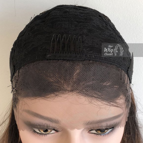 24" Loose Wave Copper Lace Wig | Shantell - Picture 6 of 10